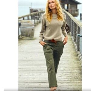 Outerknown Emory Stretch Pants Utility Army Military Olive Green Khaki Size 8